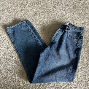 Agolde size 25 solid denim jeans